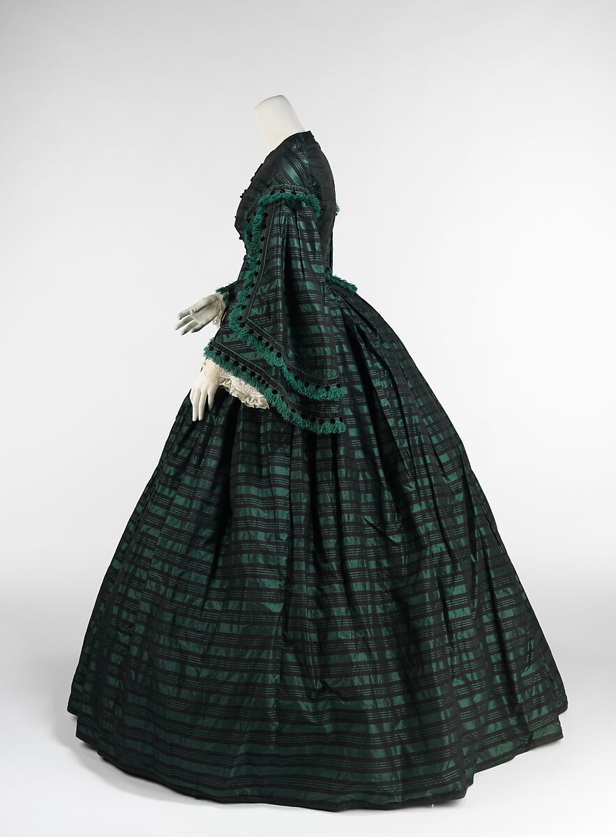 Walking dress, silk, American