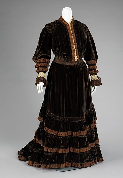 Afternoon suit, Jacques Doucet (French, Paris 1853–1929 Paris), silk, French 