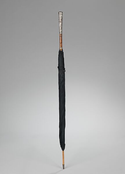 Umbrella, George W. Welsh&#39;s Son, silk, wood, metal, American 
