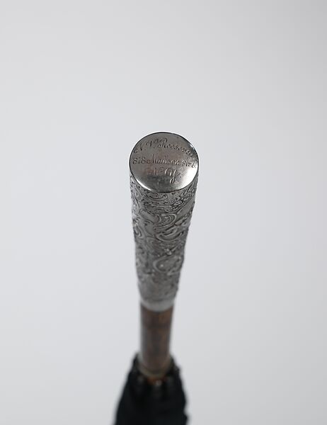 Umbrella, George W. Welsh's Son, silk, wood, metal, American