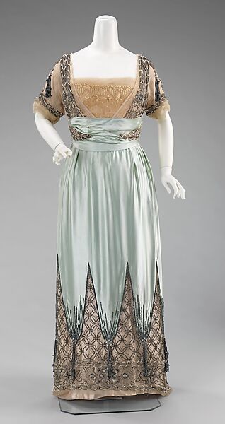 1910 evening dress ALMERA ROBES Antique Dress, ca.  ANTIQUE GOWN Mary Poppins Edwardian Misty Rose Dress, 1910s