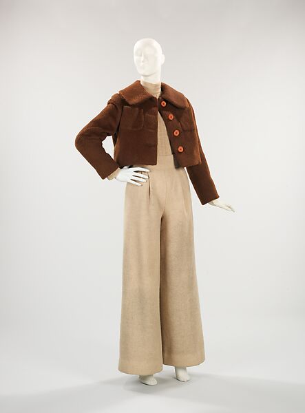 Pantsuit, Norman Norell (American, Noblesville, Indiana 1900–1972 New York), wool, American 