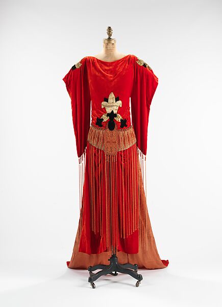 "Robe Sabat", Paul Poiret (French, Paris 1879–1944 Paris), silk, metal, French 