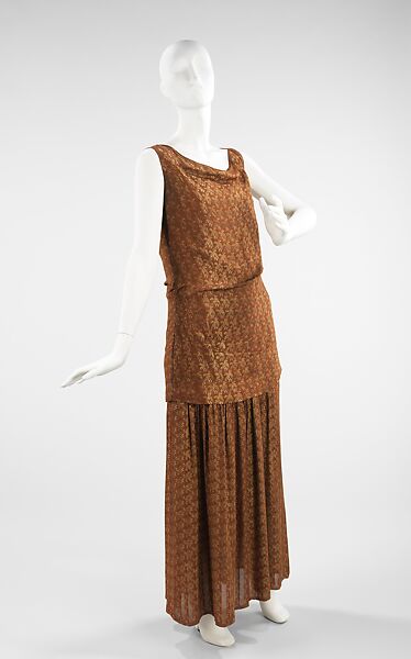 Evening dress, Jessie Franklin Turner (American, 1923–1943), silk, metal, American 