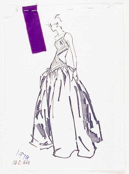 Evening dress, Madame Grès (Germaine Émilie Krebs) (French, Paris 1903–1993 Var region), silk, French