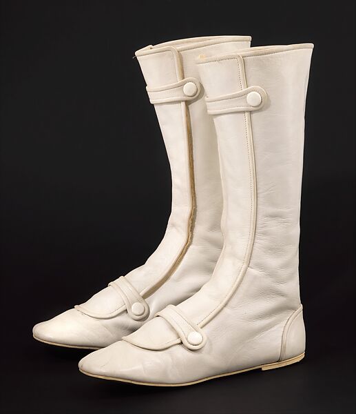 Boots, André Courrèges (French, Pau 1923–2016 Neuilly-sur-Seine), leather, French 