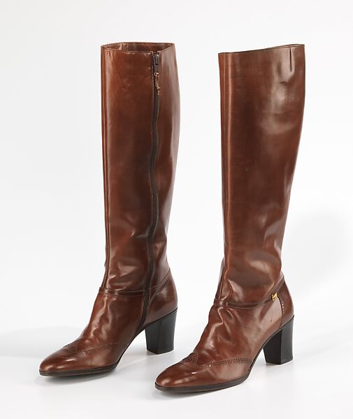 Boots, Fiamma Ferragamo (Italian), leather, Italian 
