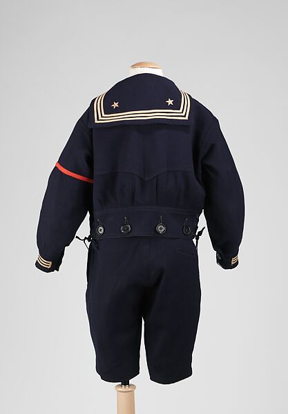 Sailor suit, wool, cotton, American