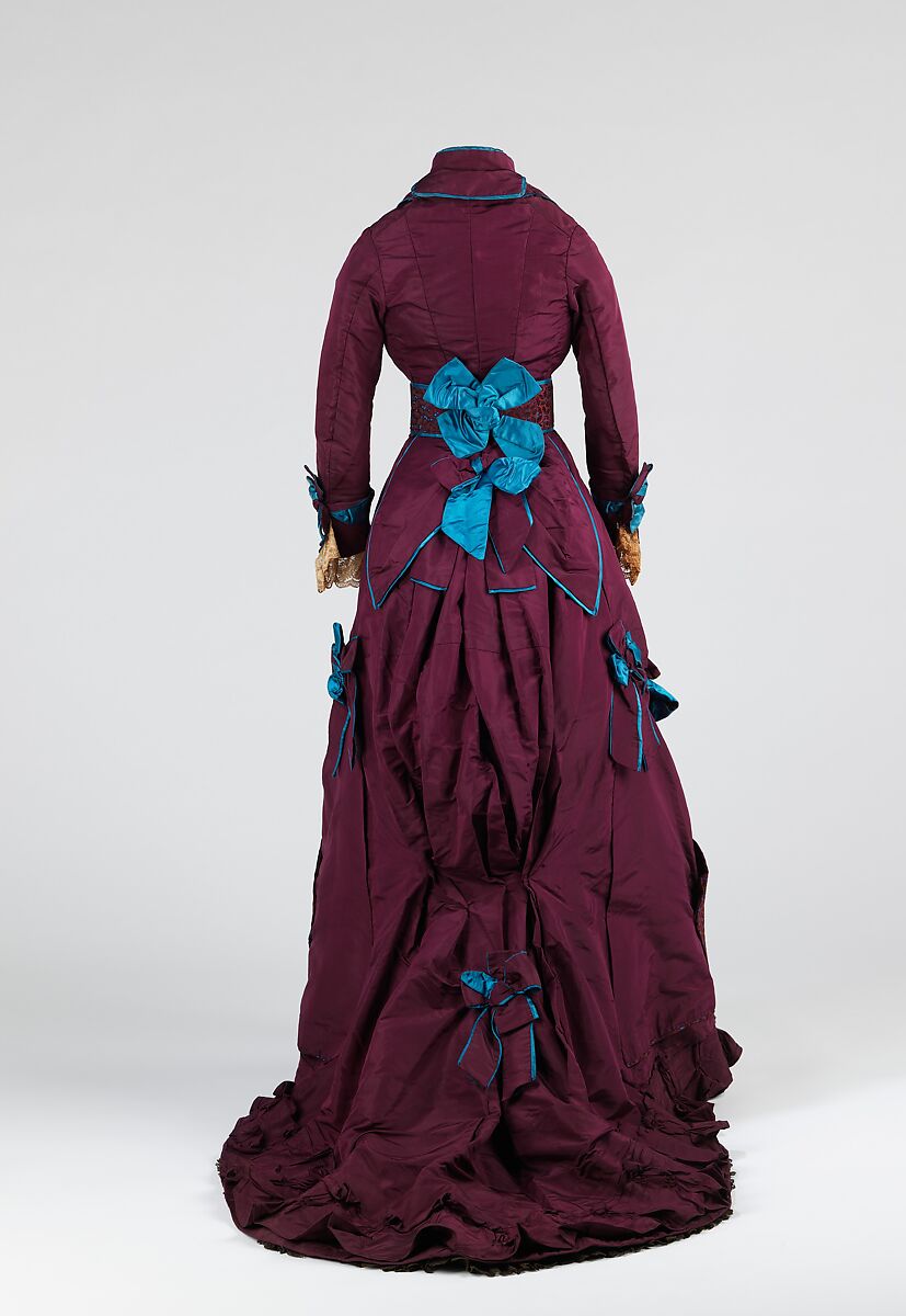 Afternoon dress, Grace King (American), silk, metal, American