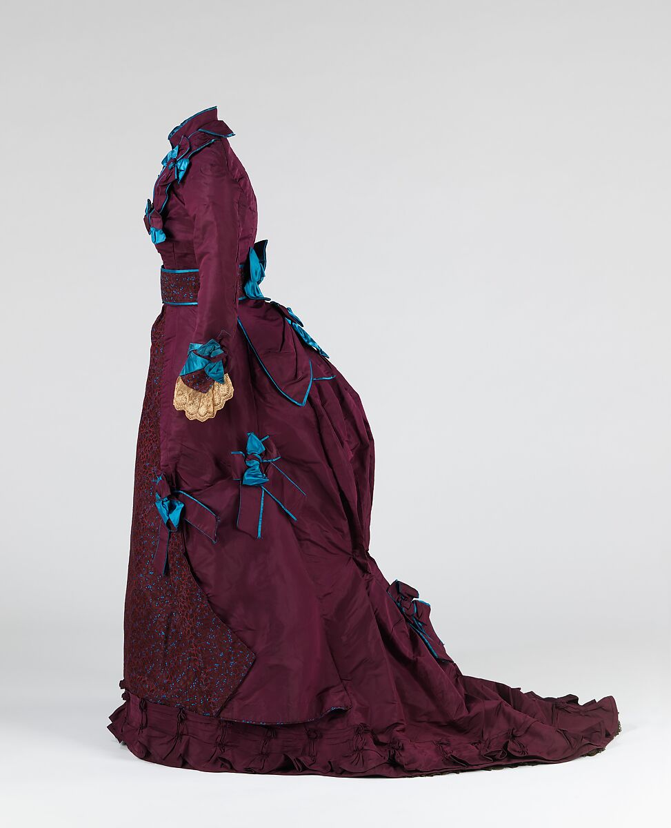 Afternoon dress, Grace King (American), silk, metal, American