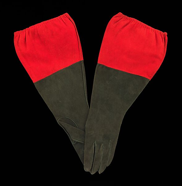 Gloves, leather, French 