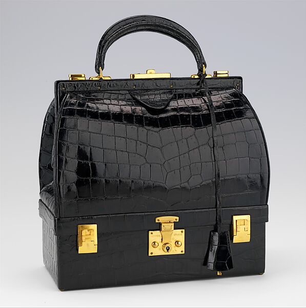 "Mallette", Hermès (French, founded 1837), leather, metal, synthetic, French 