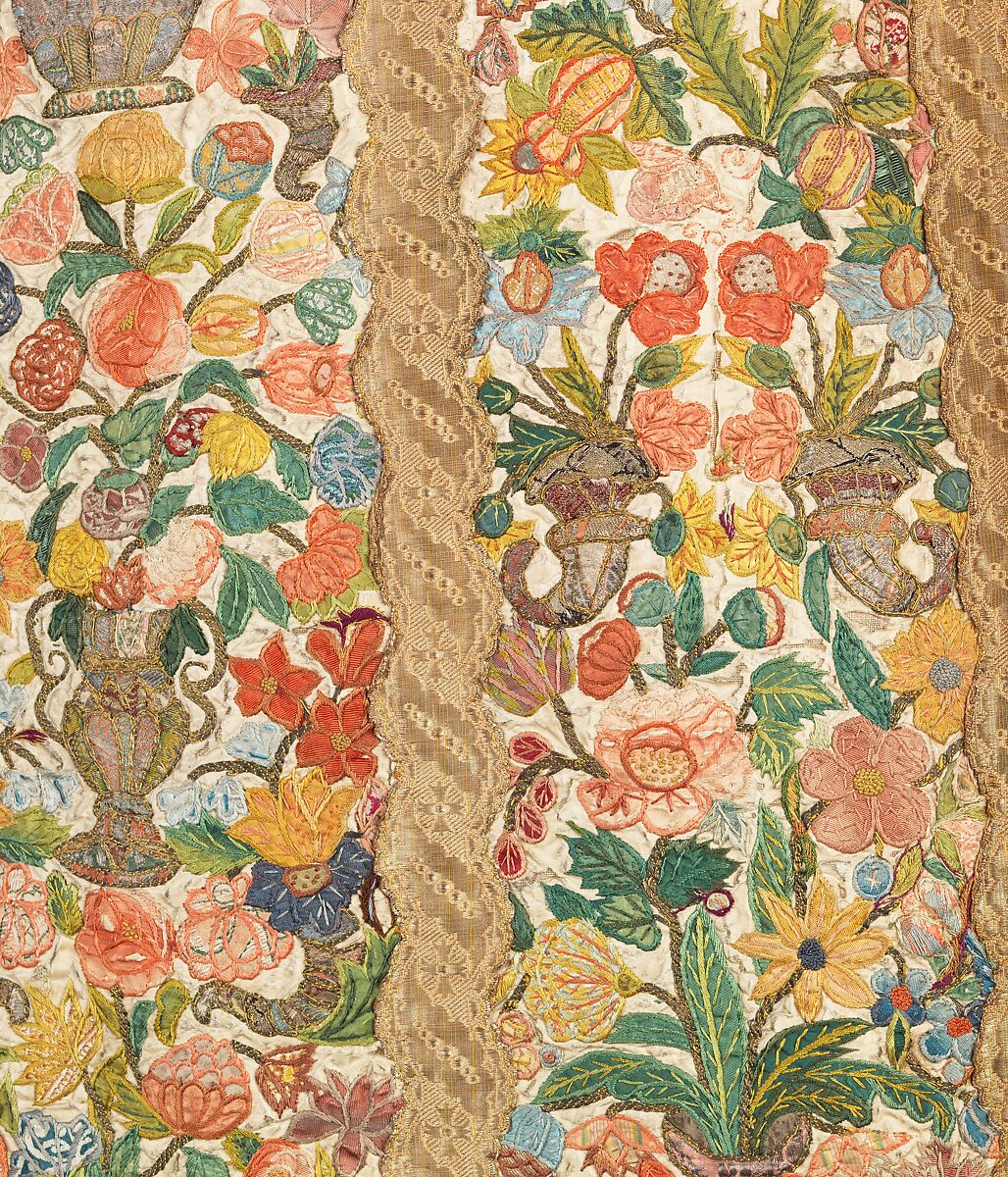 Chasuble, Silk, metal, probably Portuguese