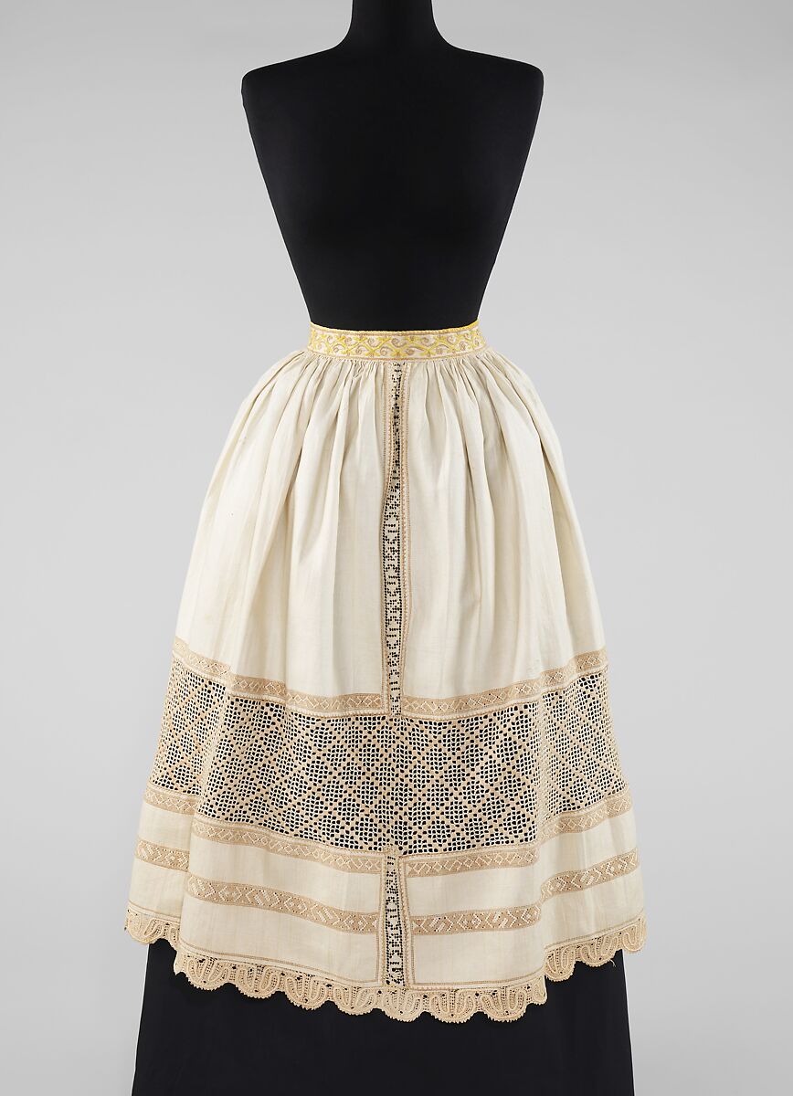 Apron, linen, Slovak 