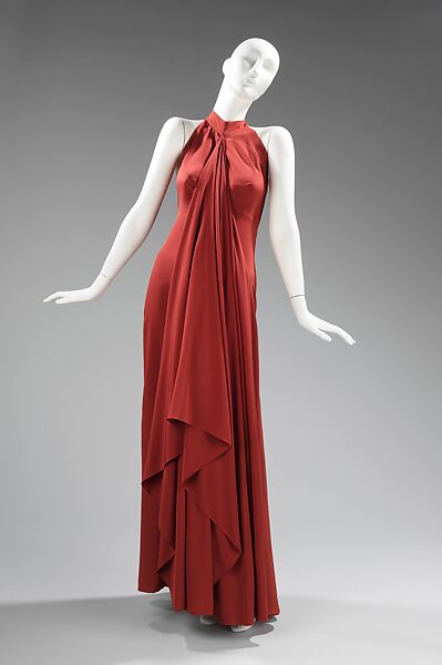 Evening dress, Madame Grès (Germaine Émilie Krebs) (French, Paris 1903–1993 Var region), silk, French 