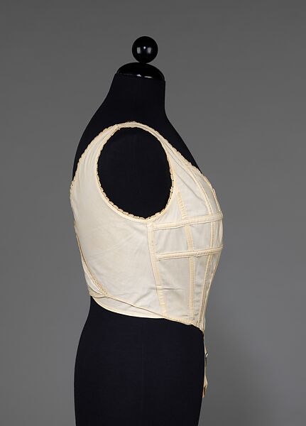 Camisole, cotton, bone, American