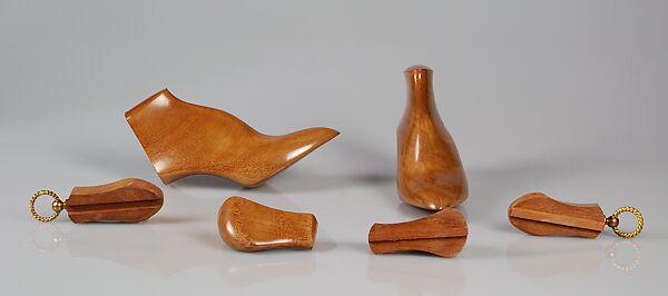 Shoe trees, Pierre Yantorny (Italian, 1874–1936), wood, metal, French 