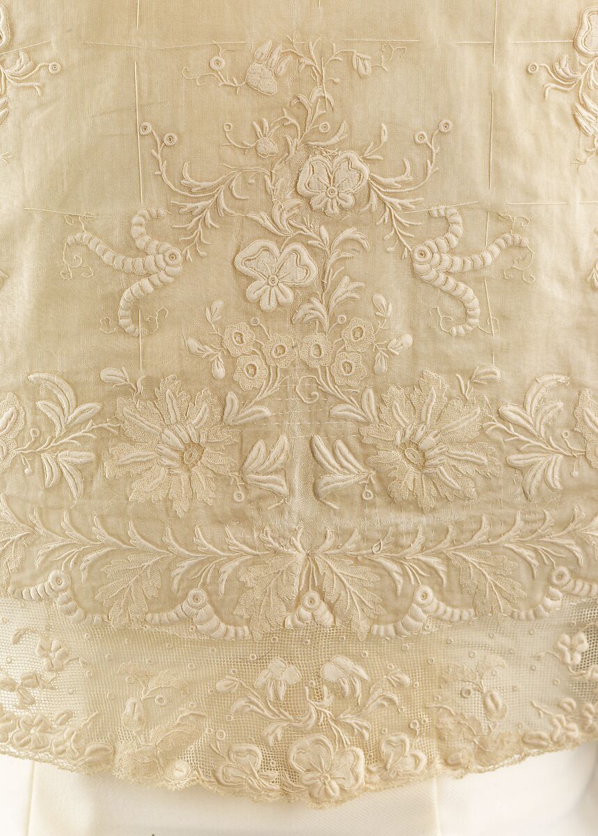 Pelerine, cotton, probably Swiss