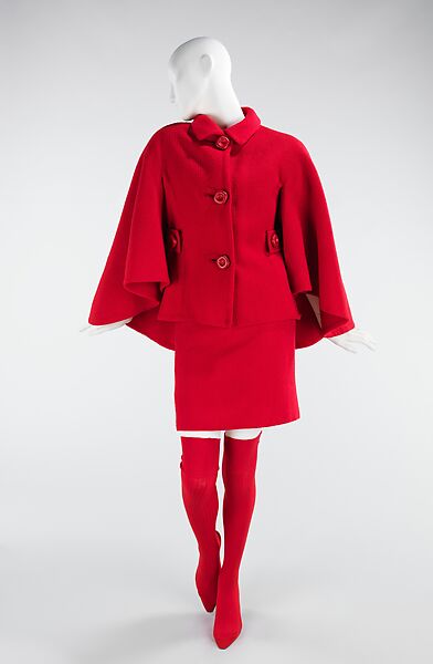 "The 1970 Look", Simonetta et Fabiani (French, 1962–1965), wool, leather, cotton, French 