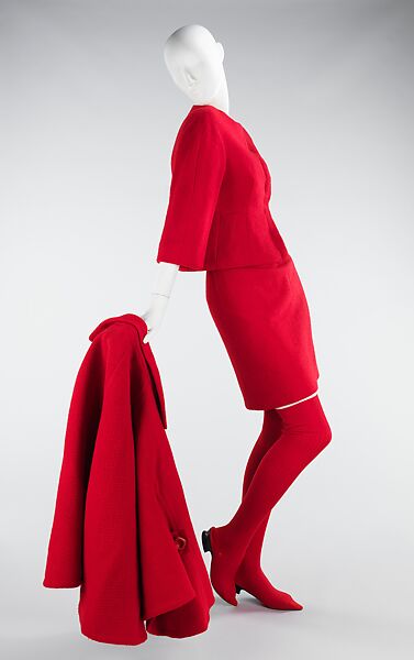 "The 1970 Look", Simonetta et Fabiani (French, 1962–1965), wool, leather, cotton, French