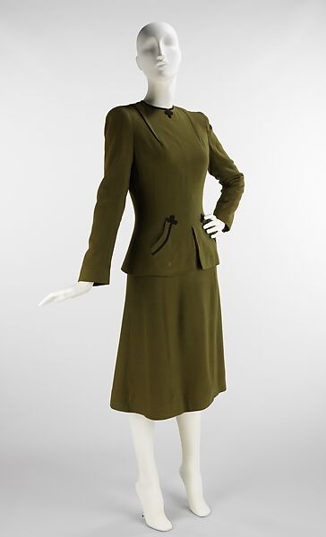 Suit, Vera Maxwell (American, 1901–1995), wool, American 