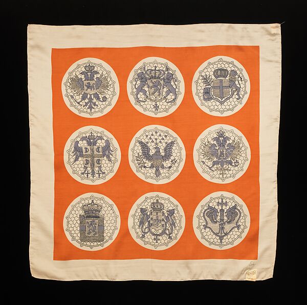 "Coat of Arms", Echo Scarfs (American, founded 1923), silk, American 