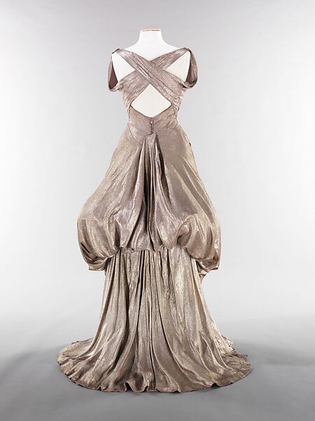 Evening dress, Charles James (American, born Great Britain, 1906–1978), silk, metal, American