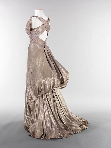 Evening dress, Charles James (American, born Great Britain, 1906–1978), silk, metal, American