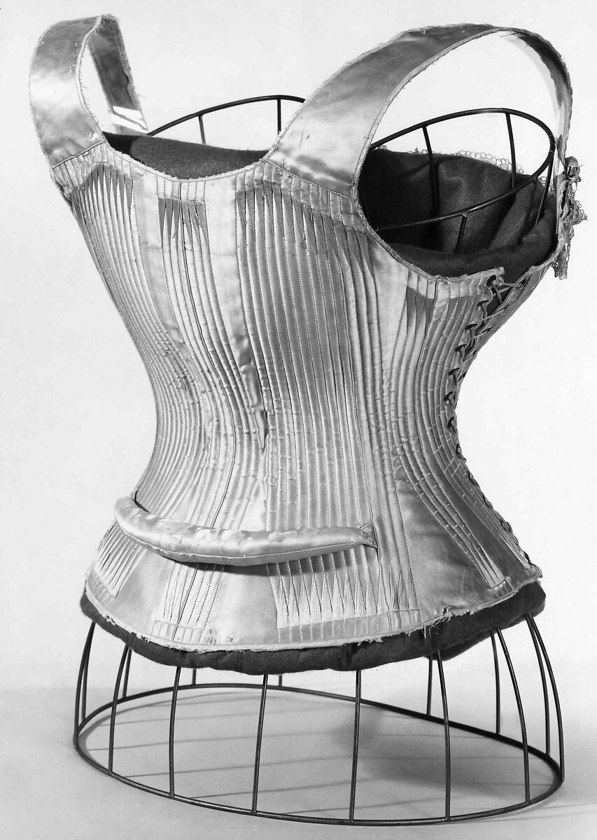 "Queen Bess", Worcester Corset Company (American, 1872–1901), silk, bone, metal, American