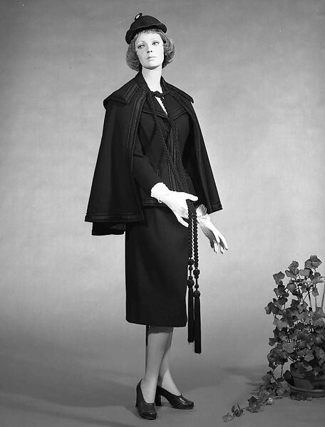 Suit, House of Balmain (French, founded 1945), wool, silk, French