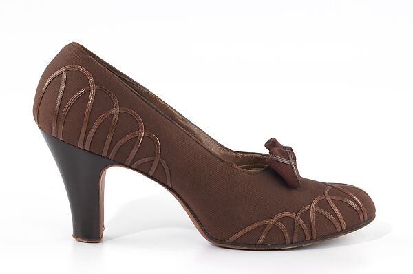 Pumps, I. Miller (American, founded 1911), wool, leather, plastic, American