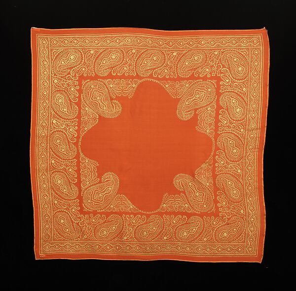 Scarf, Vera Neumann (American, 1907–1993), silk, pigment, American 