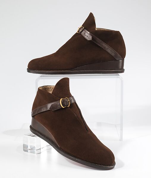 Shoes, Salvatore Ferragamo (Italian, 1898–1960), leather, Italian 