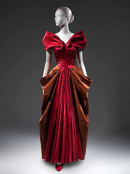 Evening dress, Charles James (American, born Great Britain, 1906–1978), silk, American 