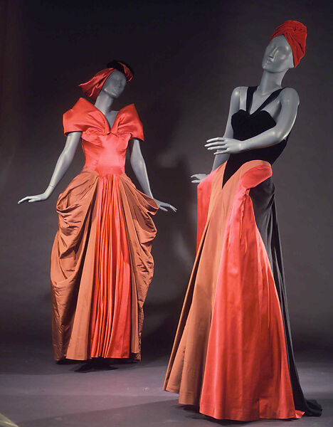 Evening dress, Charles James (American, born Great Britain, 1906–1978), silk, American
