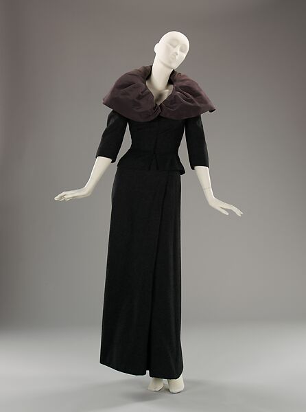 Dinner suit, Charles James (American, born Great Britain, 1906–1978), wool, silk, American 