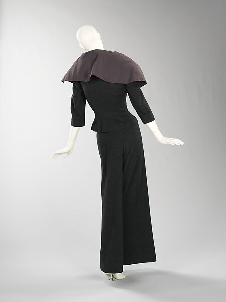 Dinner suit, Charles James (American, born Great Britain, 1906–1978), wool, silk, American