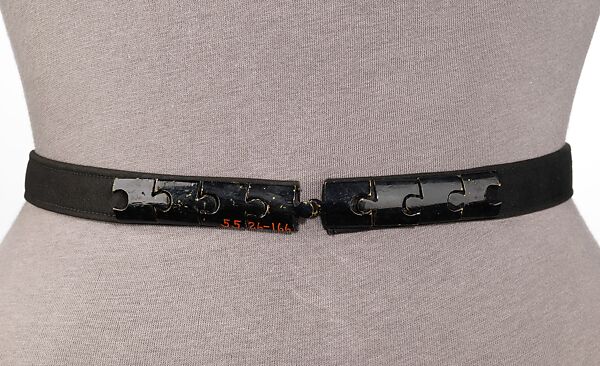 Belt, Attributed to Elsa Schiaparelli (Italian, 1890–1973), leather, metal, French 