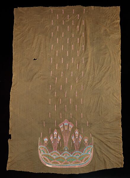 Textile panel, Attributed to Sarah Lipska (Polish, 1882–1973), silk, French 