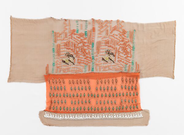 Textile, Attributed to Sarah Lipska (Polish, 1882–1973), silk, metal, French 