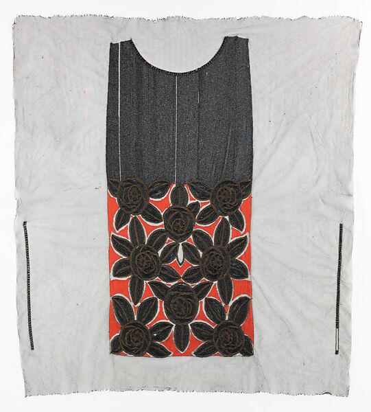 Textile piece, Textile design attributed to Sarah Lipska (Polish, 1882–1973), silk, metal, French 