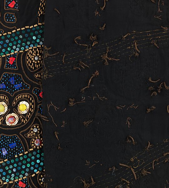 Habit à la disposition, Textile design attributed to Sarah Lipska (Polish, 1882–1973), silk, glass, metal, French