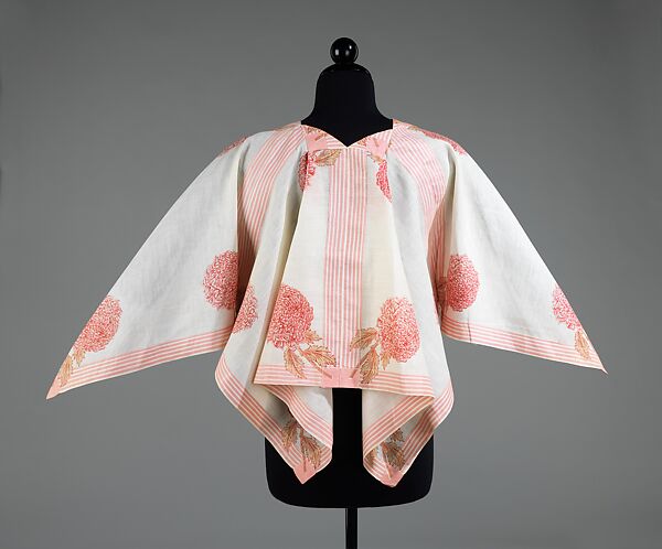 Dressing jacket, linen, probably French