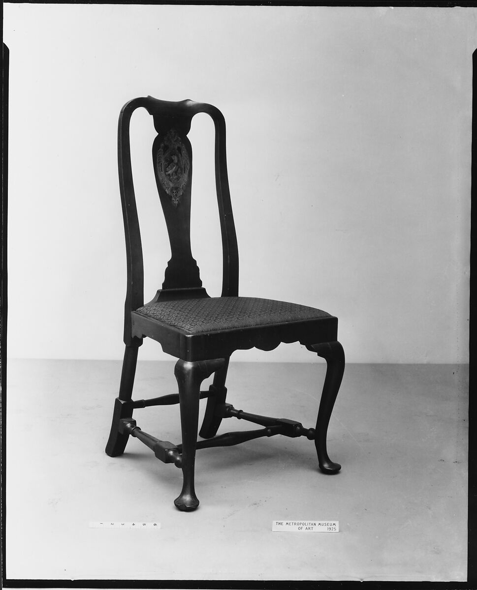 Side Chair, Walnut, white pine, American