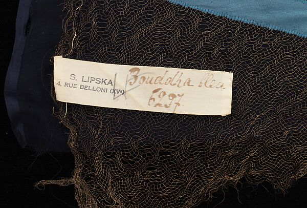 Textile, Sarah Lipska (Polish, 1882–1973), silk, metal, glass, French