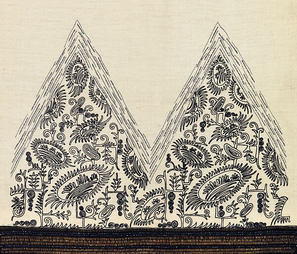 Textile, Textile design attributed to Sarah Lipska (Polish, 1882–1973), wool, silk, metal, French