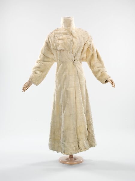 Evening coat, House of Vionnet (French, active 1912–14; 1918–39), fur, silk, French