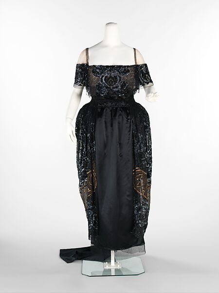 Evening dress, Weeks  French, silk, rhinestones, metal, French