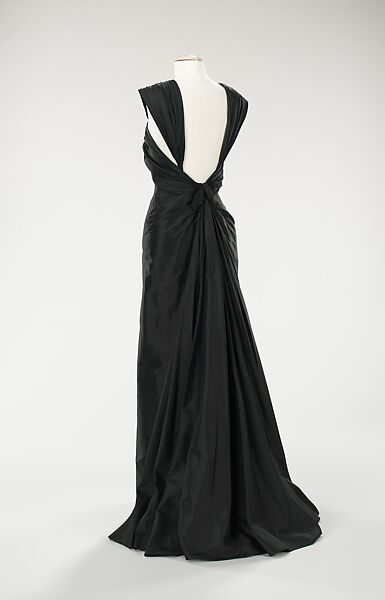 Evening dress, House of Lanvin (French, founded 1889), silk, rhinestones, French