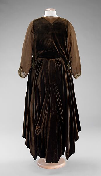 Evening ensemble, Mme. Louis Cerlian, silk, metal, American